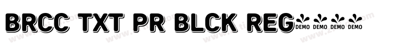 Brcc Txt PR Blck Reg字体转换 Brcc Txt PR Blck Reg字体转换